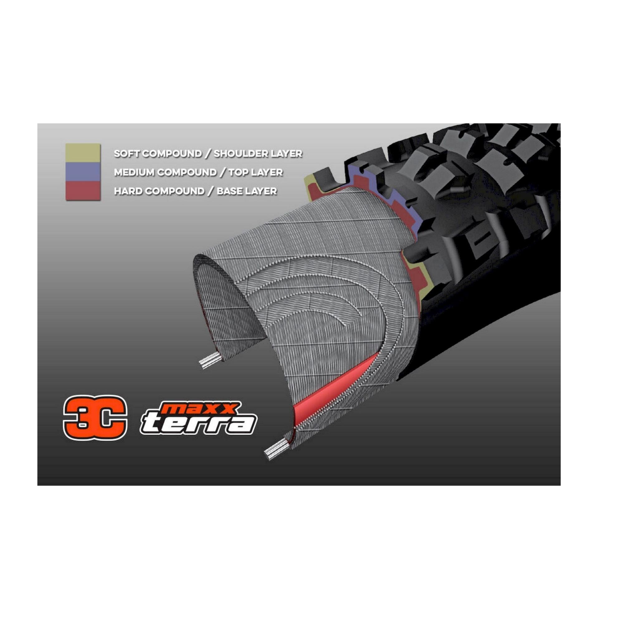 Pneu SHORTY (DH) - 29x2.40WT - tr. souple - 3C Grip / TR / DH 3/4