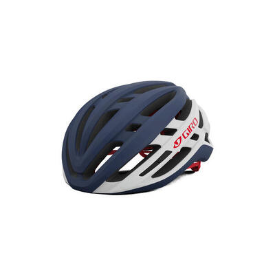 Agilis fietshelm - mat middernacht/wit/rood