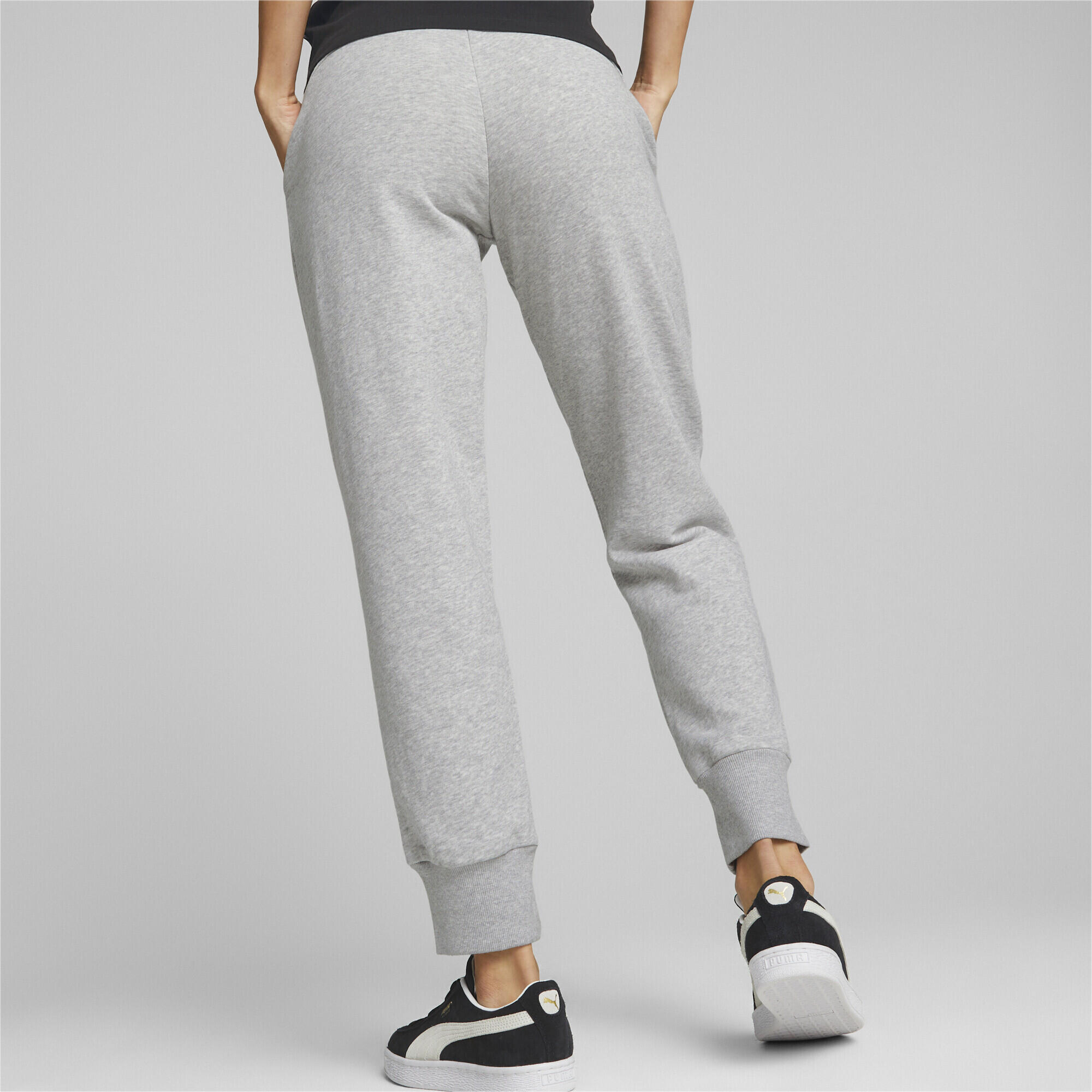 Essentials Jogginghose Damen PUMA Light Gray Heather 7/8