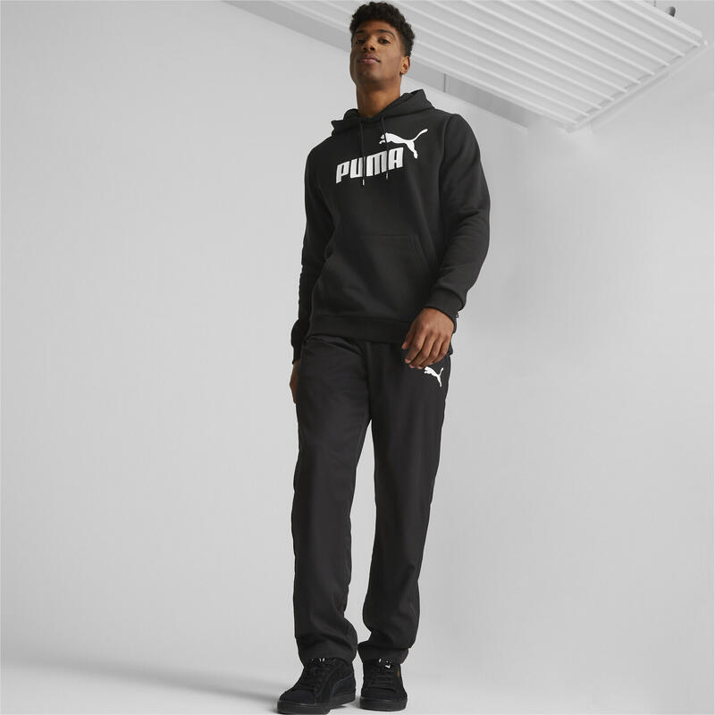 Essentials Big Logo hoodie voor heren PUMA Black