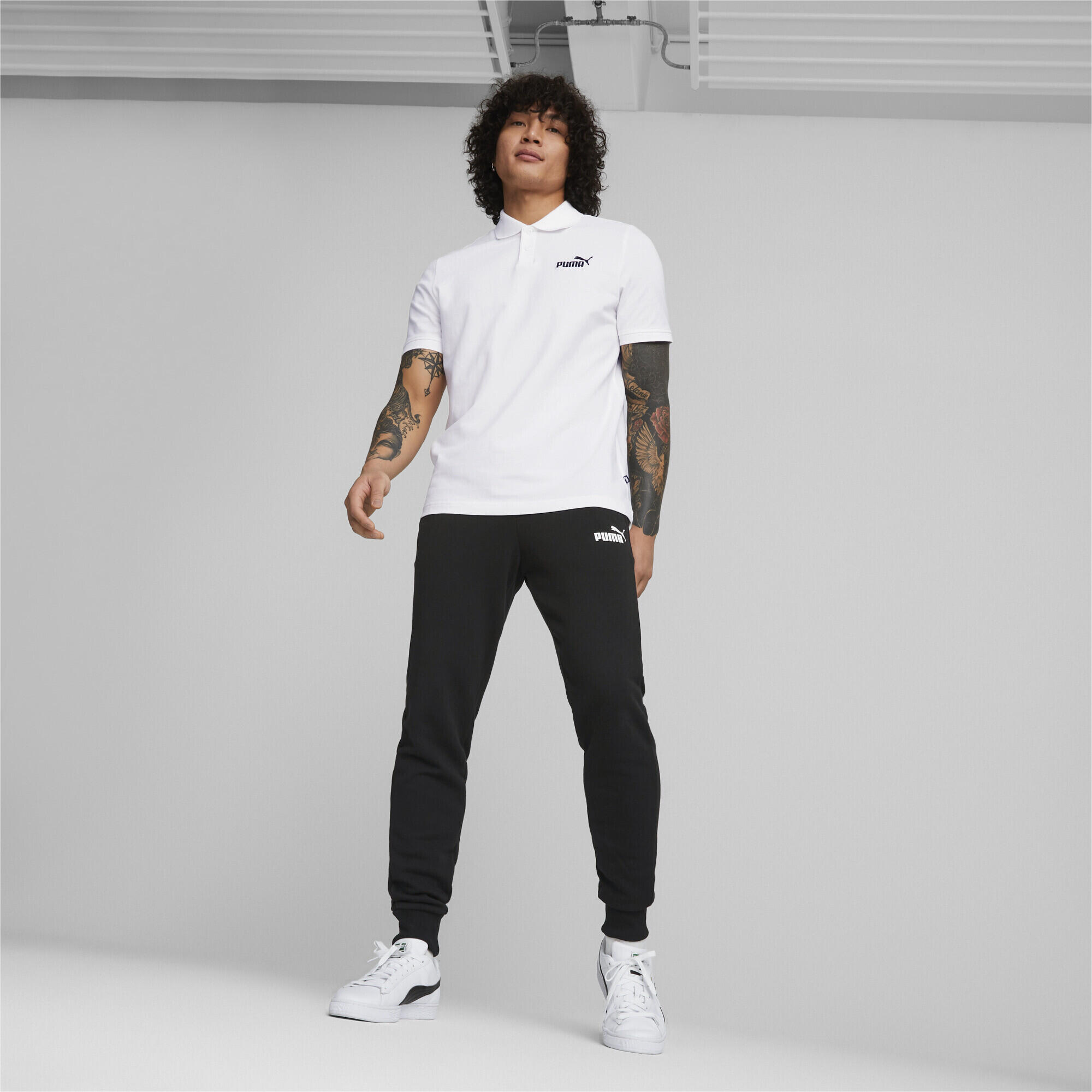 Pantalon de survêtement Essentials Logo Homme PUMA Black 5/6