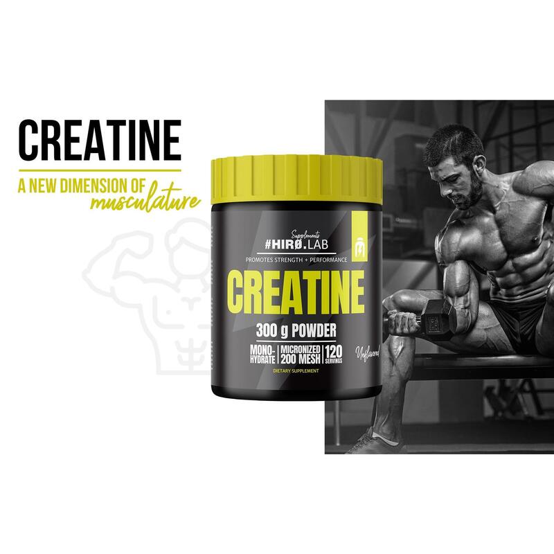 Kreatyna w Proszku Hiro.Lab Creatine 300g Naturalny Smak