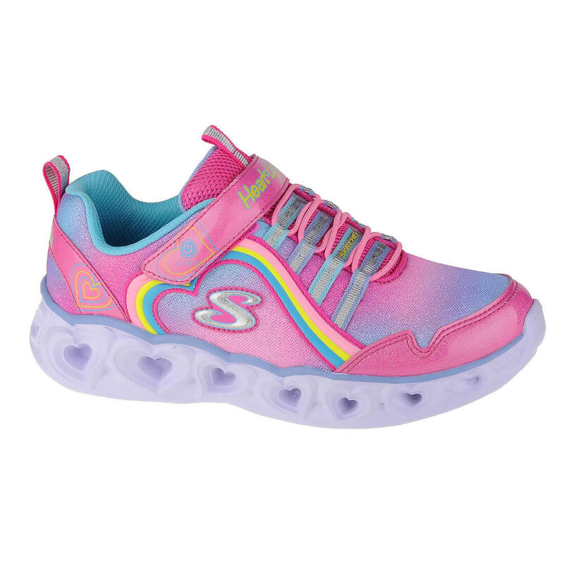 Gyerek gyalogló cipő, Skechers Heart Lights-Rainbow Lux