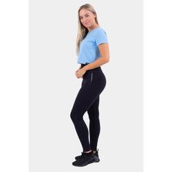 Fitness Crop Chemise Femme -Blue