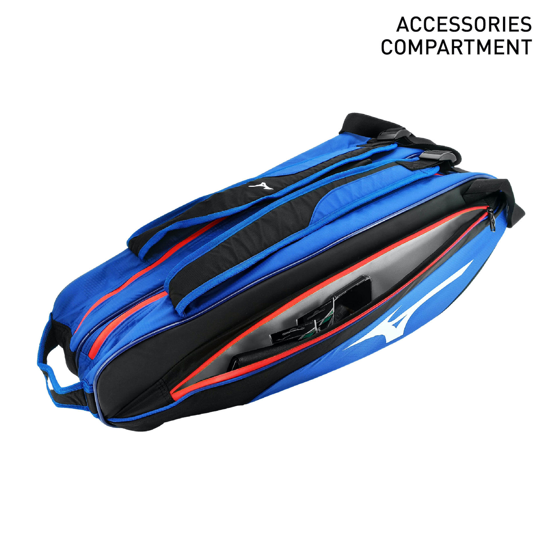 Badminton Racket Bag - J Series 2 Comp Bag [Black/Blue/Red]
