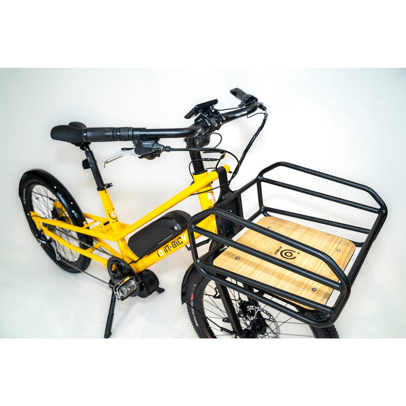 Cargo e-bike, bici città, unisex, iO 350 W, giallo italian sun