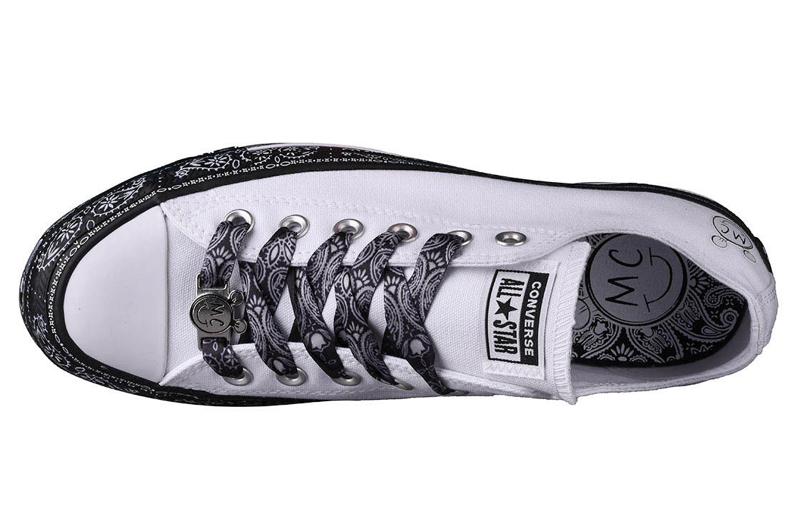 Chaussures Adultes Converse Chuck Taylor All Star Ox blanc 3/4