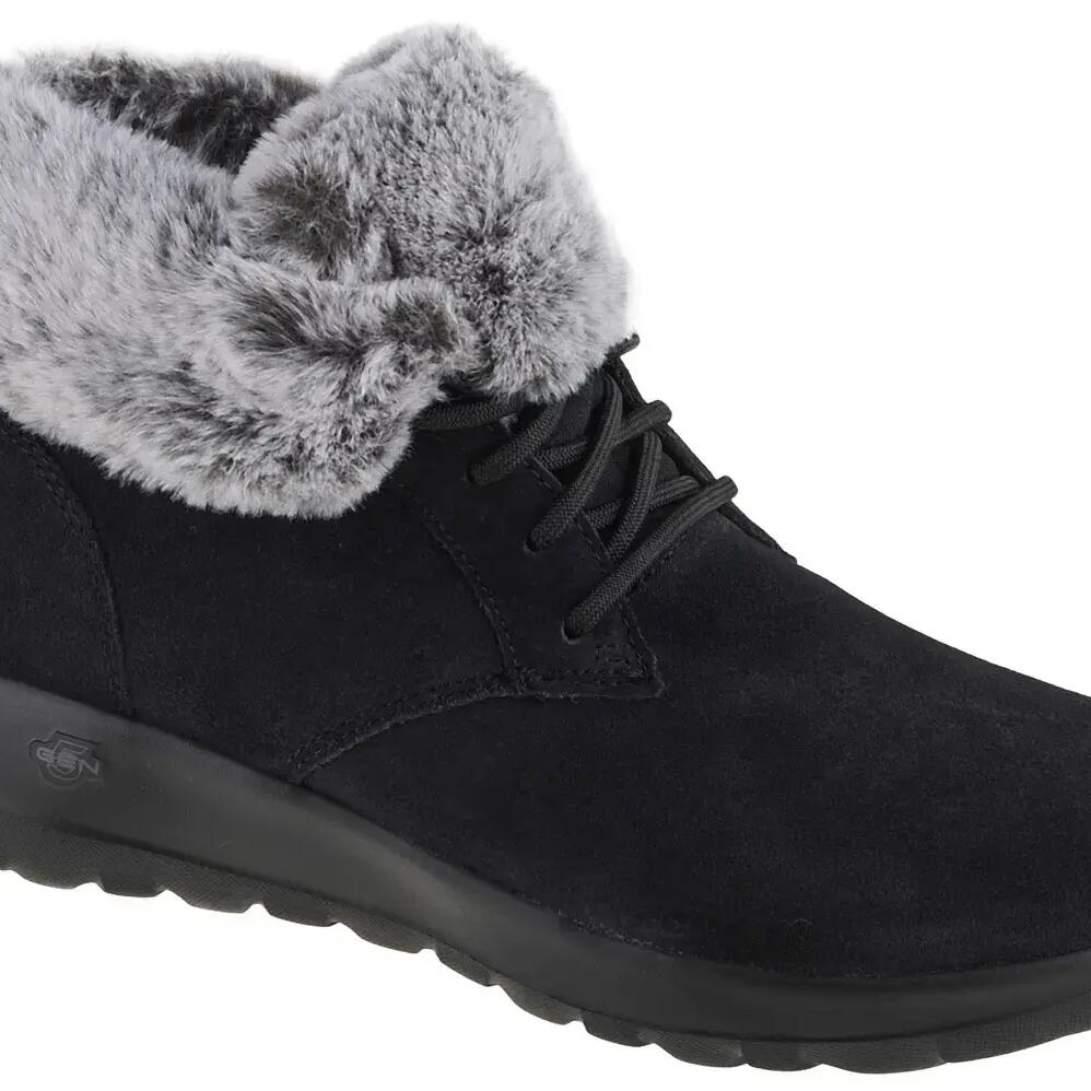SKECHERS women’s winter boots with velvety leather and faux fur, 5GEN