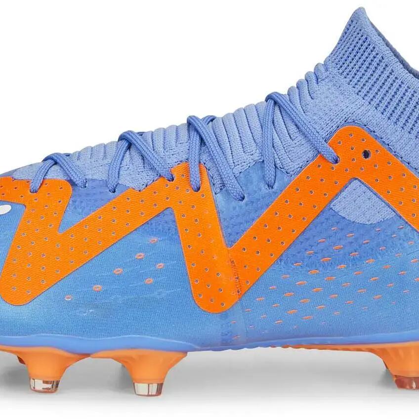 Puma Future Match FG/AG Mens Football Boot Blue/Orange Supercharged - UK 9