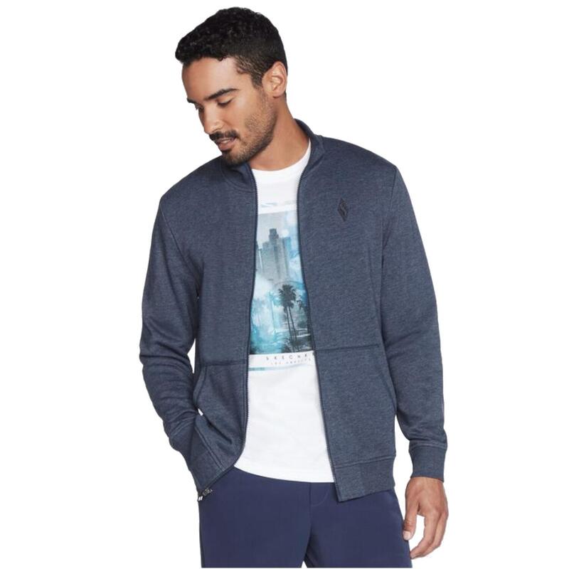 Sweatshirt pour hommes Skechers The Hoodless Bleu foncé