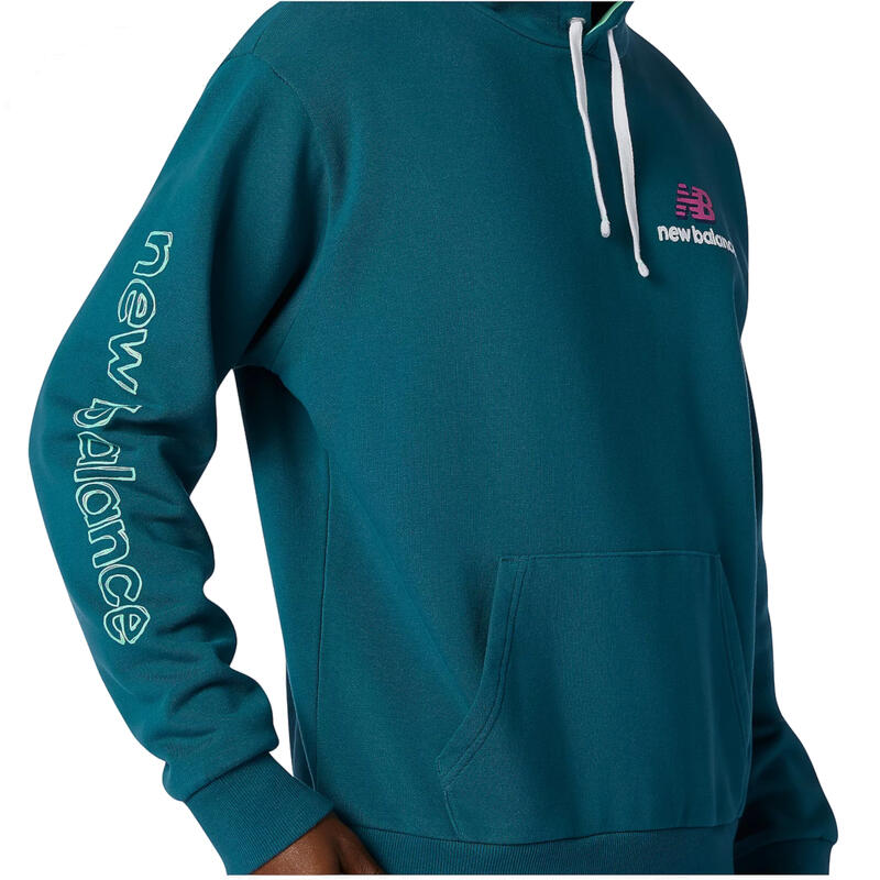 Sweatshirt voor heren New Balance Athletics Clash Hoodie