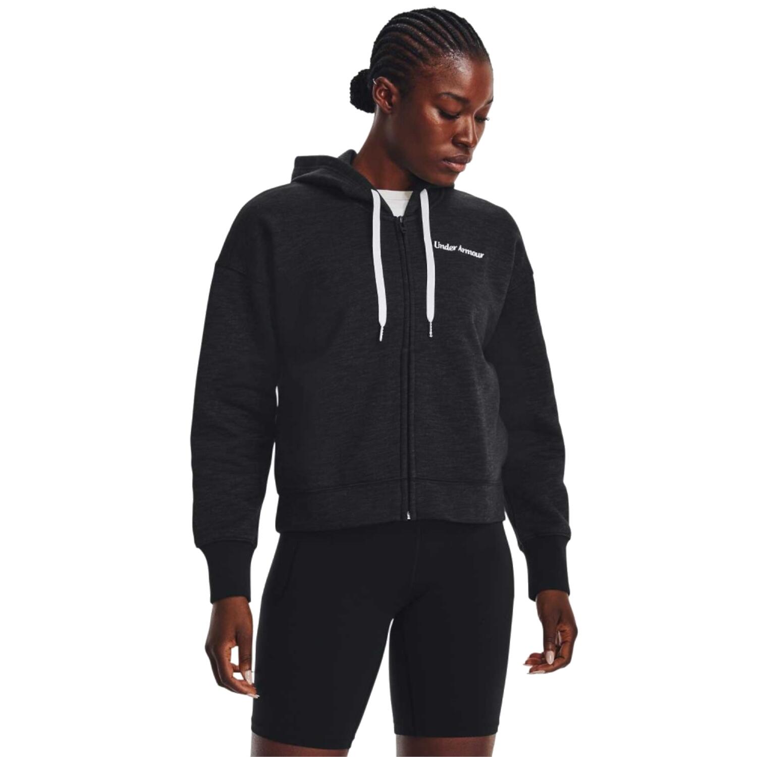 Agasalho para Mulheres Essential Fleece Script FZ Hoodie 2/2