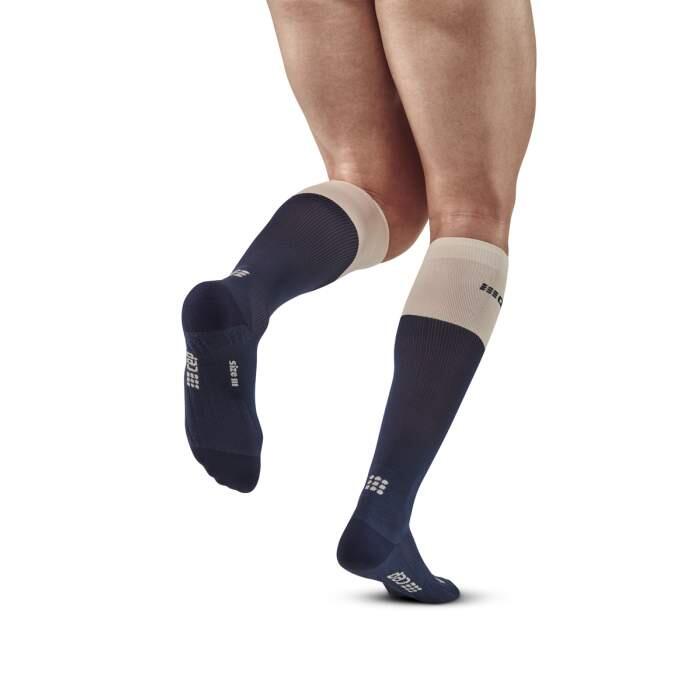 Sosete compresie inalte - Bloom Socks Running tall W - Albastru