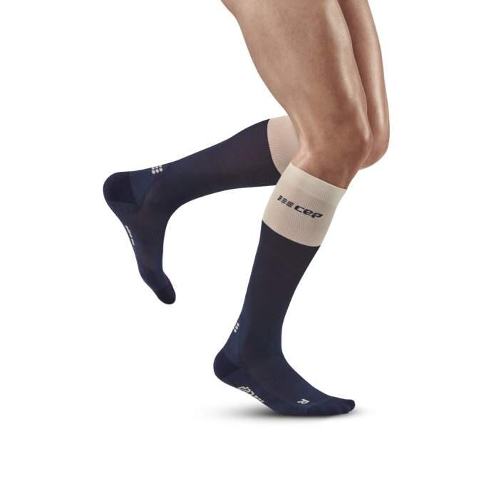 Sosete compresie inalte - Bloom Socks Running tall W - Albastru