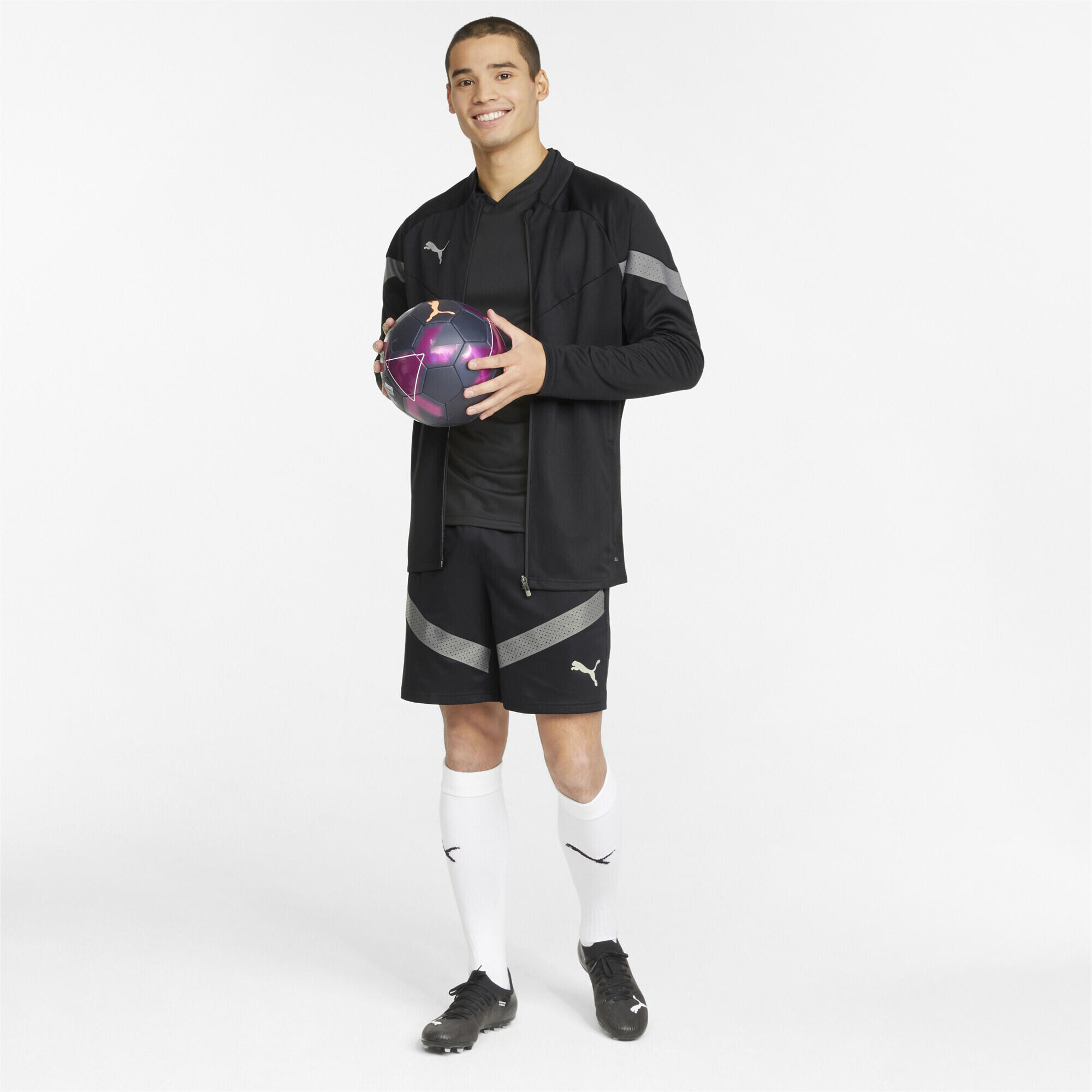 Veste de football teamFINAL Training Homme PUMA Black Smoked Pearl Silver Gray 4/6