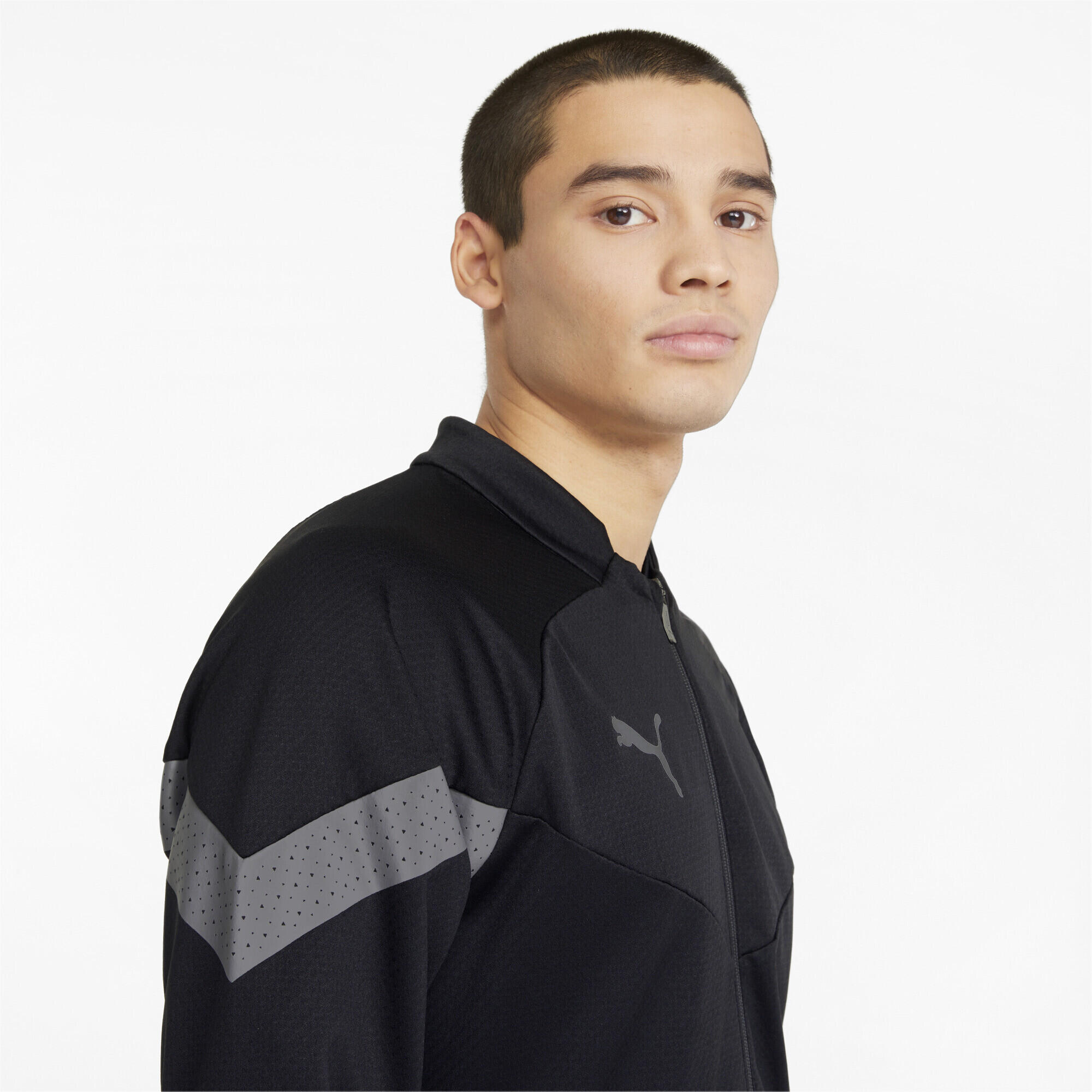 Veste de football teamFINAL Training Homme PUMA Black Smoked Pearl Silver Gray 5/6