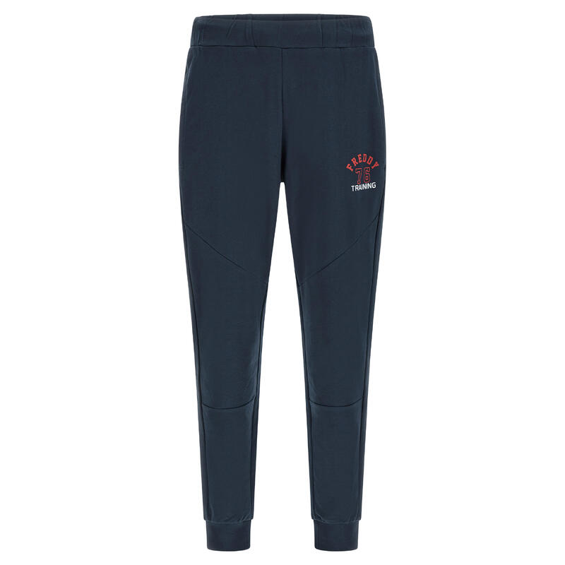 Joggers con cuciture a blocchi e logo college EN7542 Joggers con cuciture a blocchi e logo college EN7542
