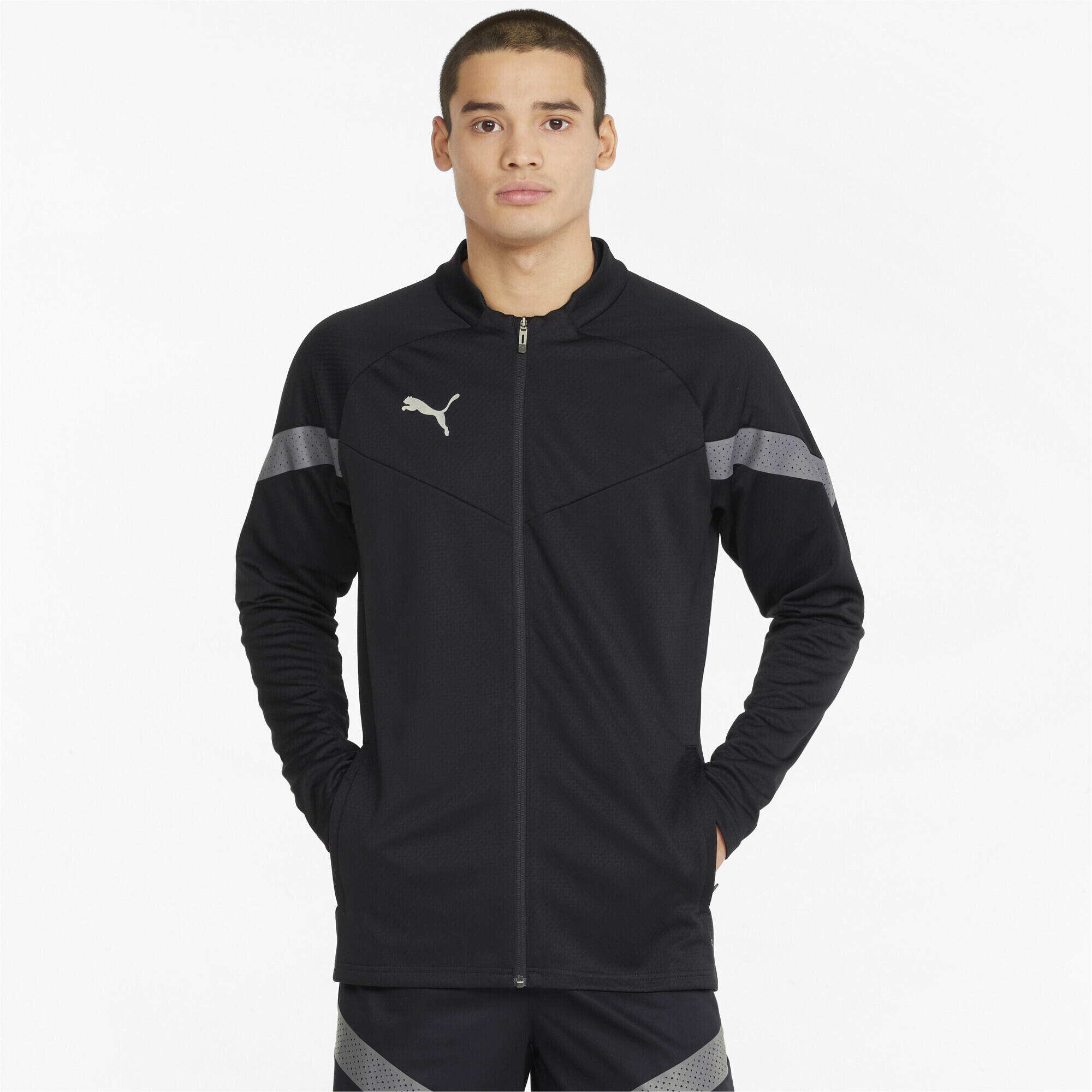 Veste de football teamFINAL Training Homme PUMA Black Smoked Pearl Silver Gray 2/6