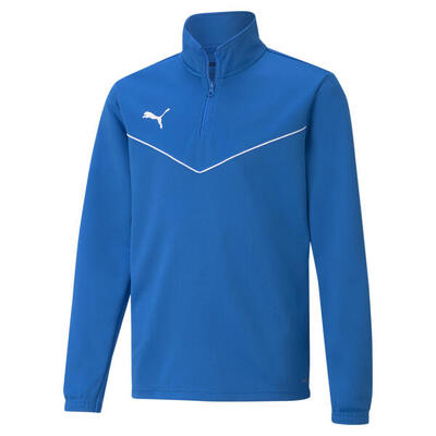 teamRISE Quarter-Zip Fußballshirt Kinder PUMA Electric Blue Lemonade