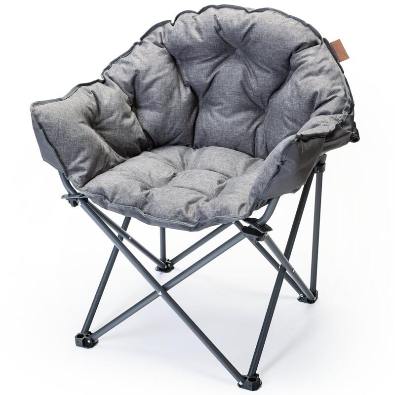 Cadeira de campismo - Moonchair Premium XL - cinzenta - dobrável - Max.150kg