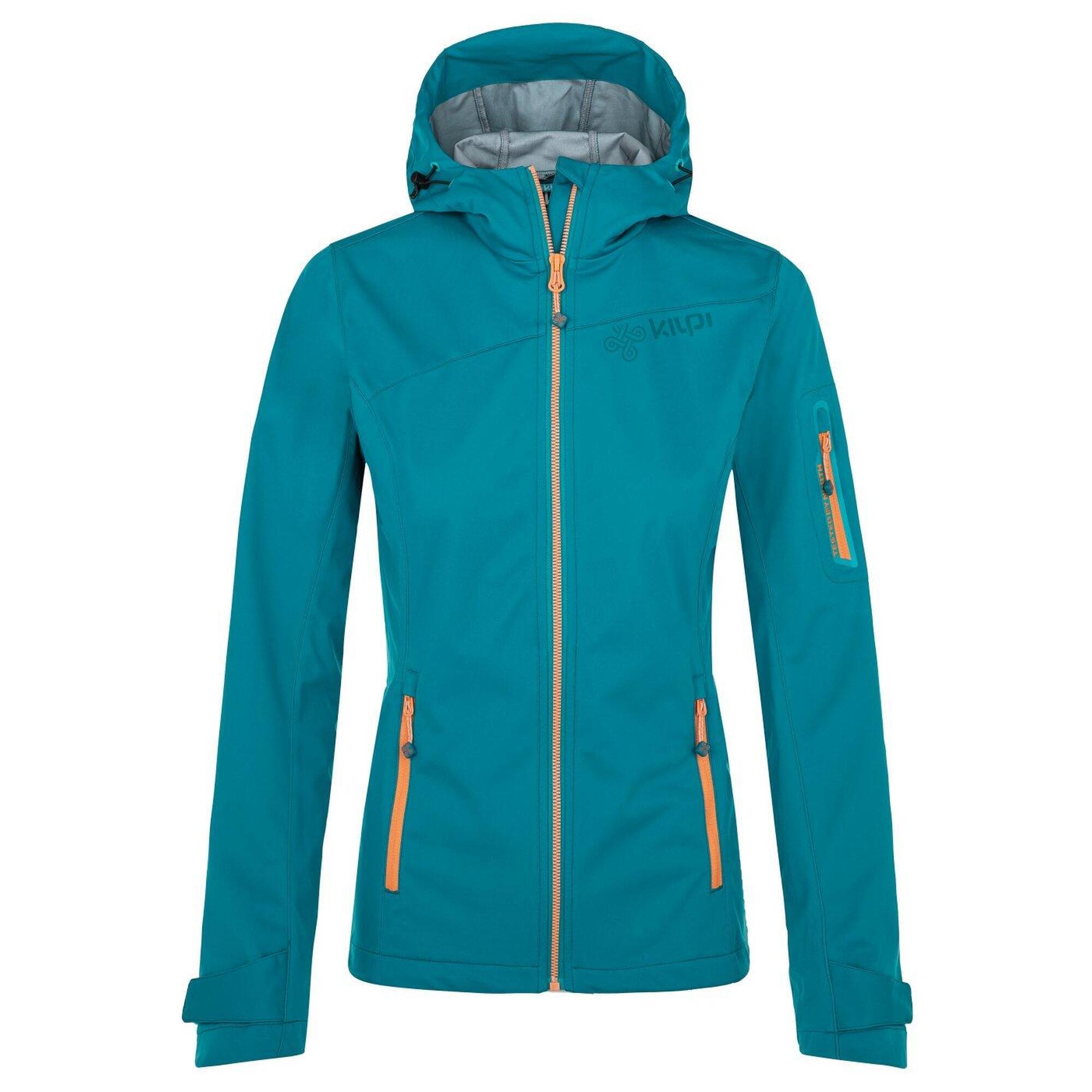 KILPI - Geaca Softshell KILPI Beltra, Turcoaz, Dame | Decathlon