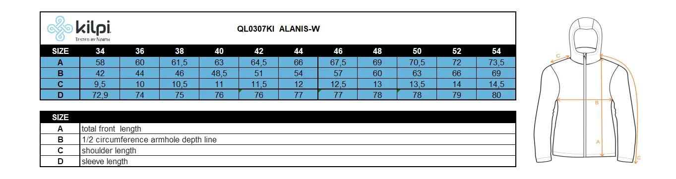 Stretch-Mittelschicht für Damen Kilpi ALANIS-W 3/3