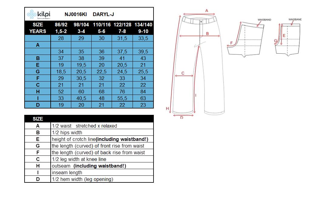 Pantaloni da sci da bambino Kilpi DARYL-J 3/3