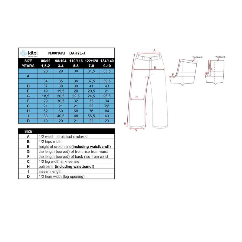 Gyerek sínadrág KILPI DARYL-J