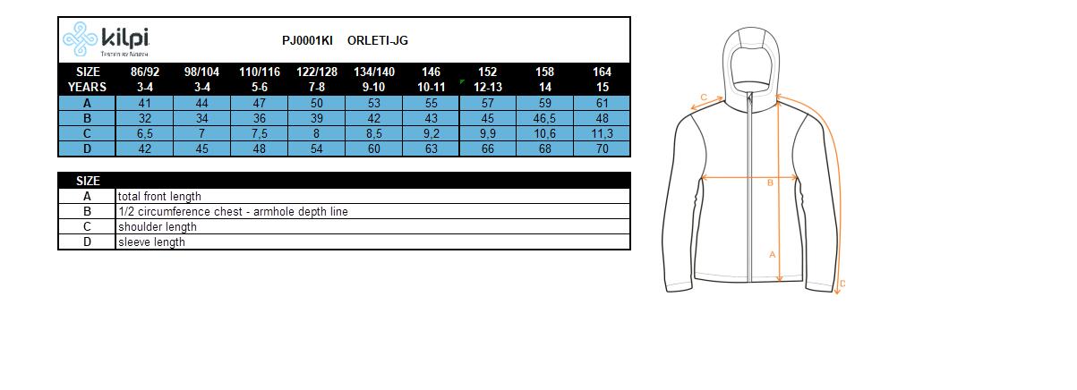 Veste outdoor pour fille Kilpi ORLETI-JG 3/3
