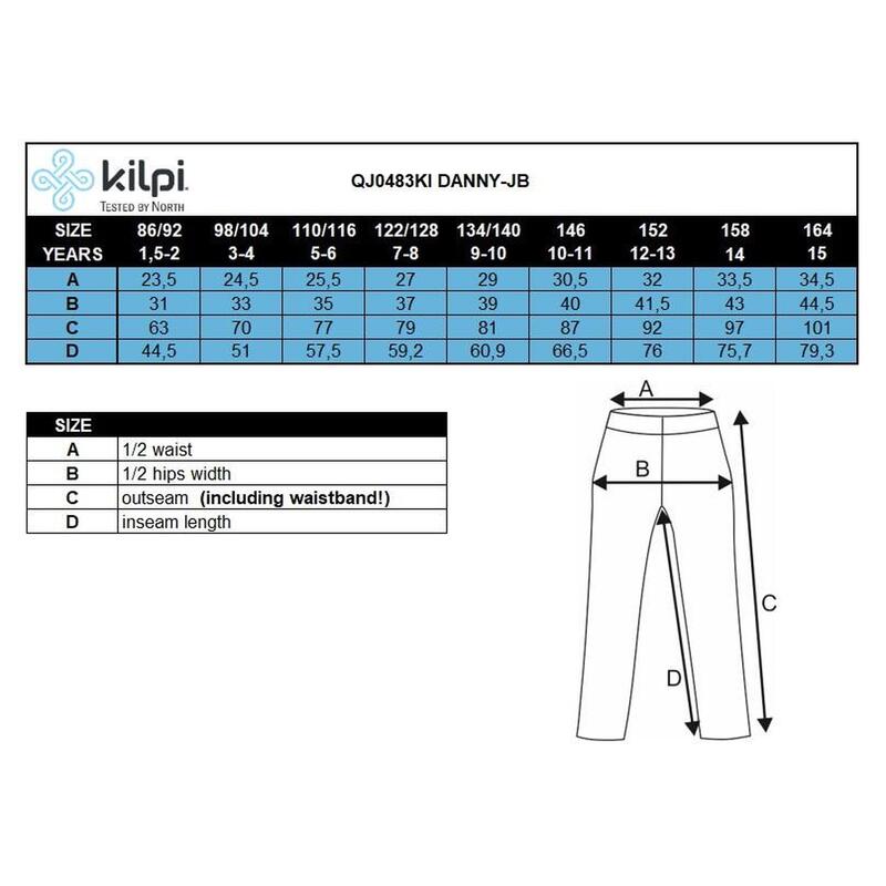 Pantaloni di cotone per bambini Kilpi DANNY-J