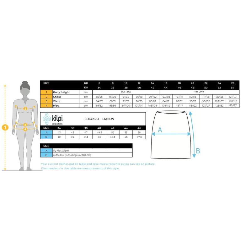 Jupe isolée PRIMALOFT femme Kilpi LIAN-W