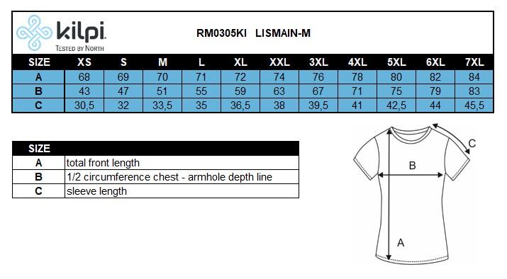 T-shirt randonnée homme Kilpi LISMAIN-M 4/4