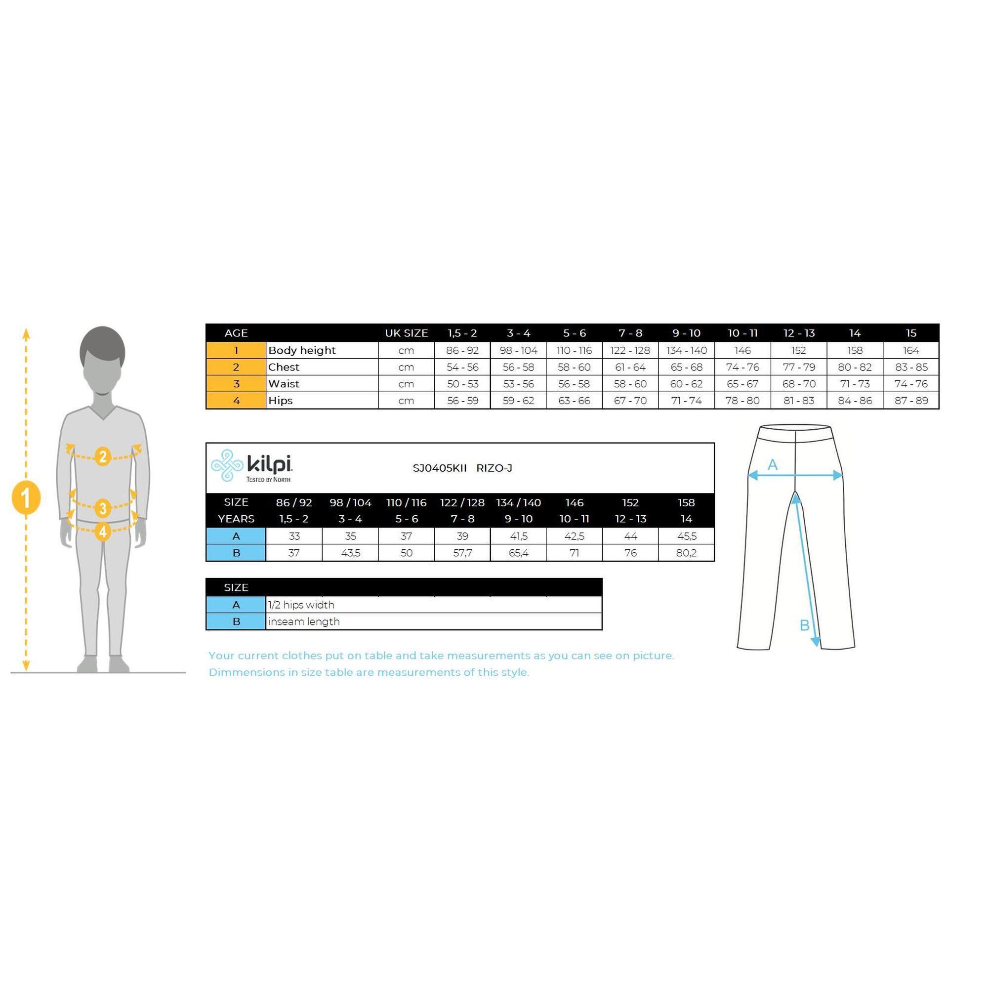Softshell outdoor pantalon pour enfant Kilpi RIZO-J 3/3