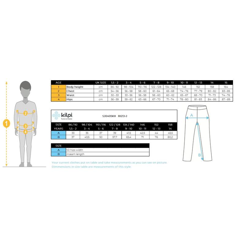 Pantaloni softshell Kilpi RIZO-J pentru copii