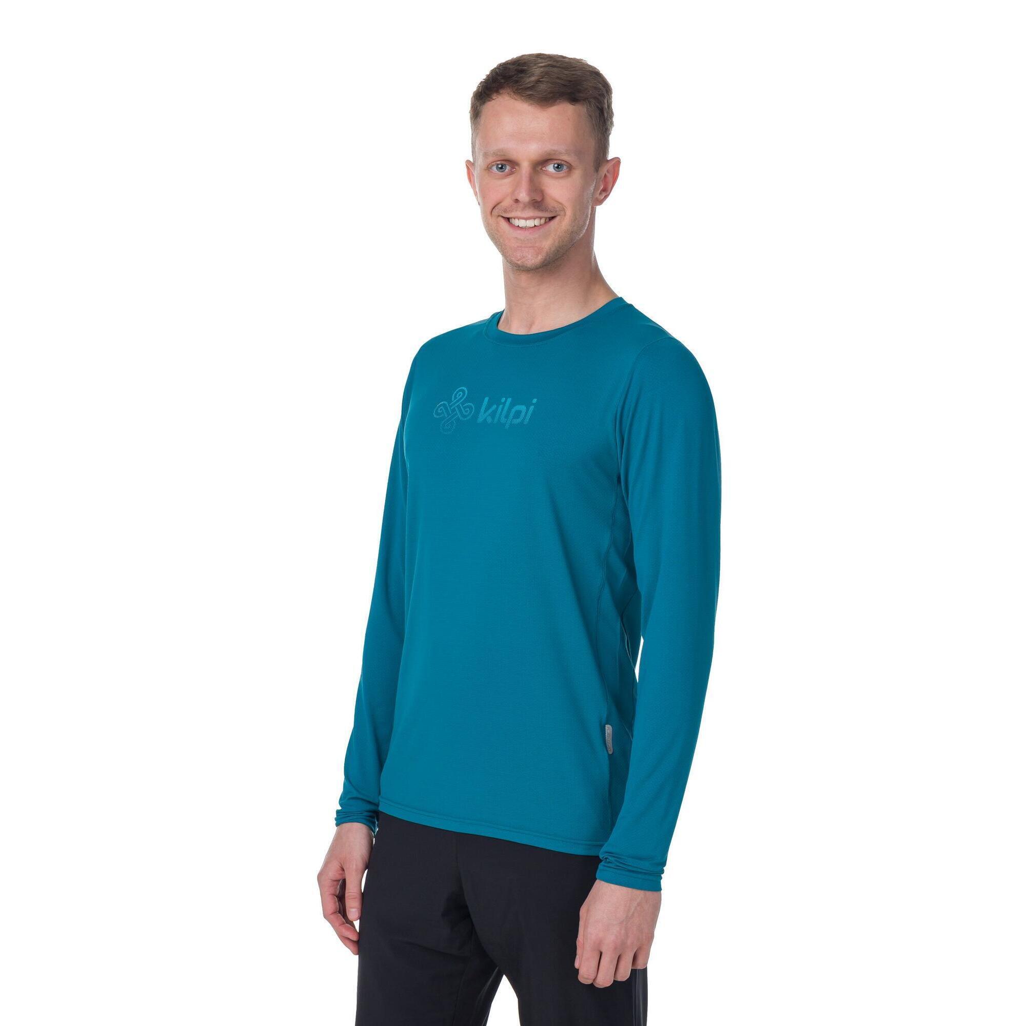 Camiseta manga larga de running y senderismo SPOLETO-M hombre KILPI Rojo oscuro 3/6