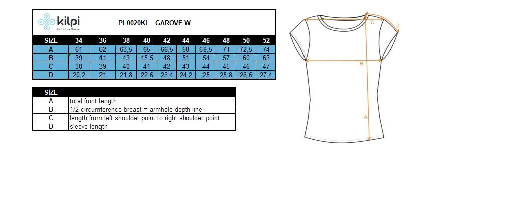 Camiseta Kilpi GAROVE-W para mujer 4/4