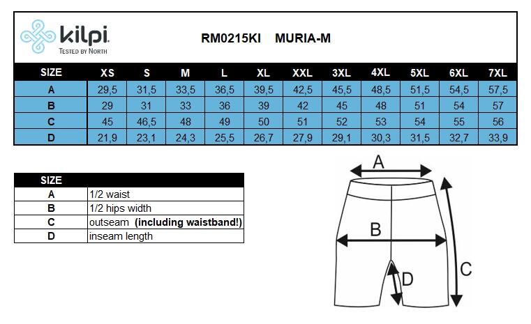 Pantaloncini da ciclismo da uomo Kilpi MURIA-M 7/7