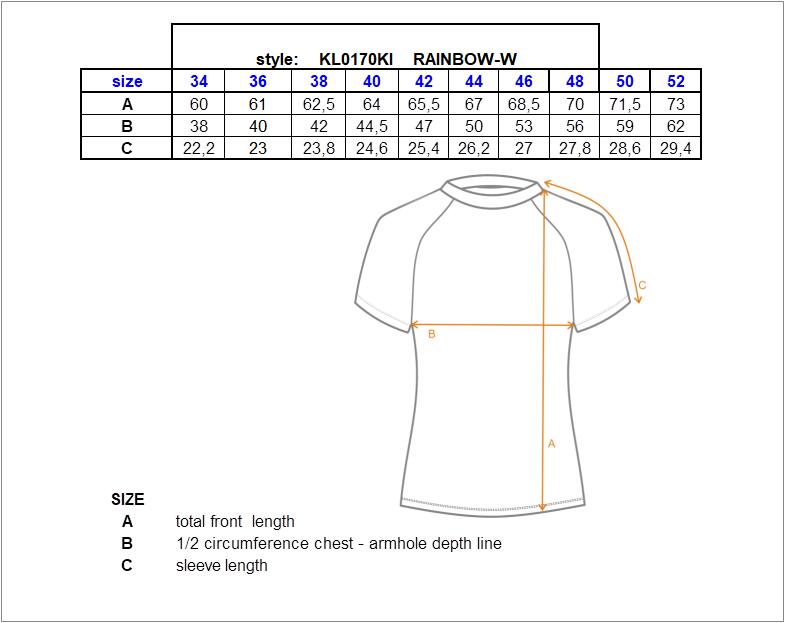 Maillot à manches longues pour femme Kilpi RAINBOW-W 4/4