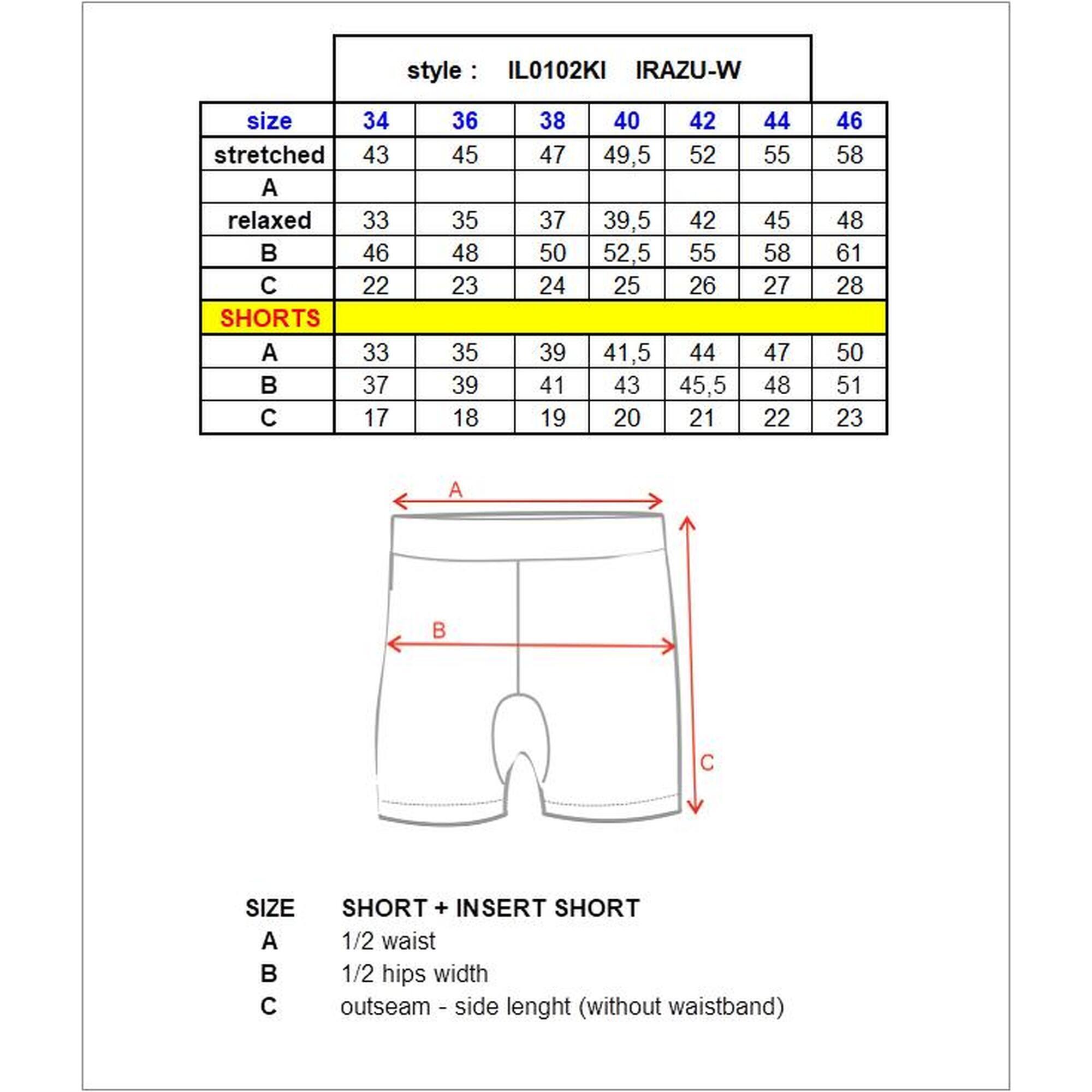 Functionele damesshort Kilpi IRAZU-W 6/6