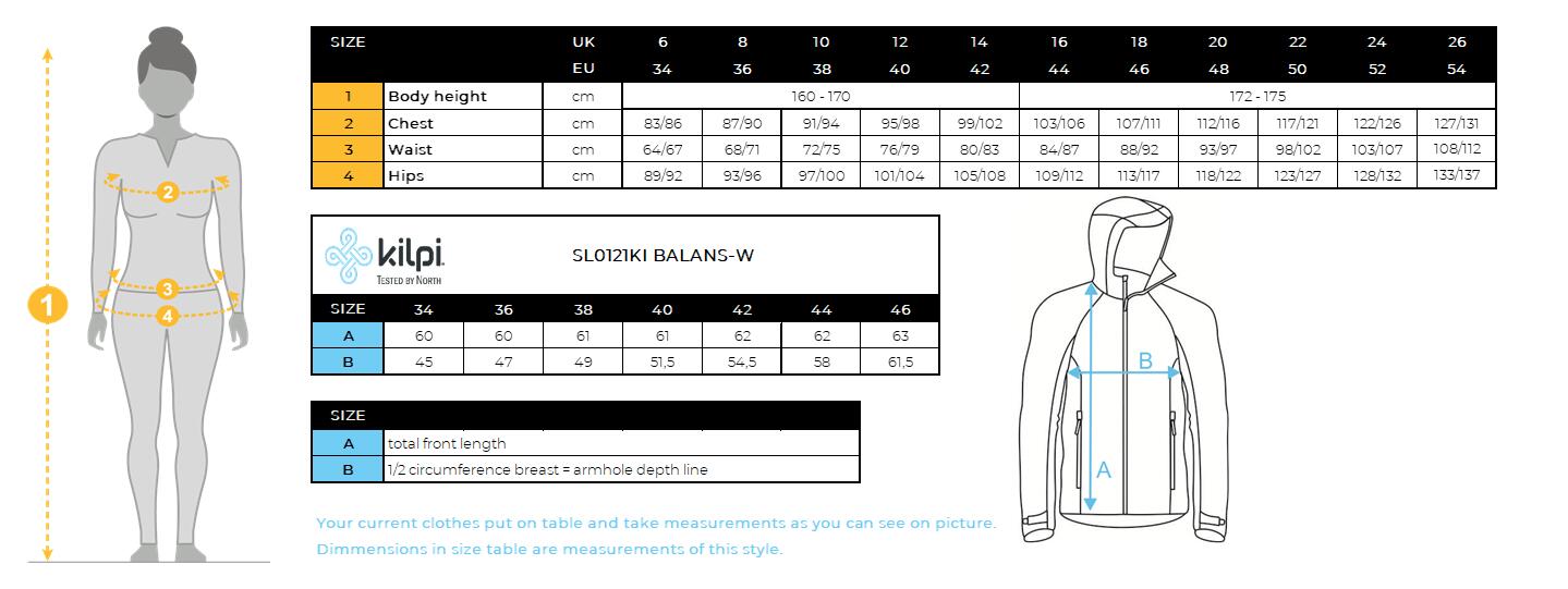Chaqueta softshell BALANS-W running mujer KILPI 7/7