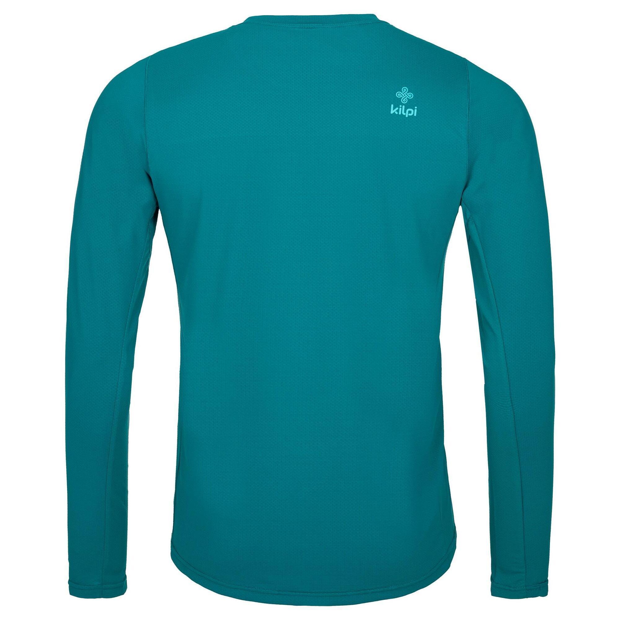 Camiseta manga larga de running y senderismo SPOLETO-M hombre KILPI Turquesa 2/7