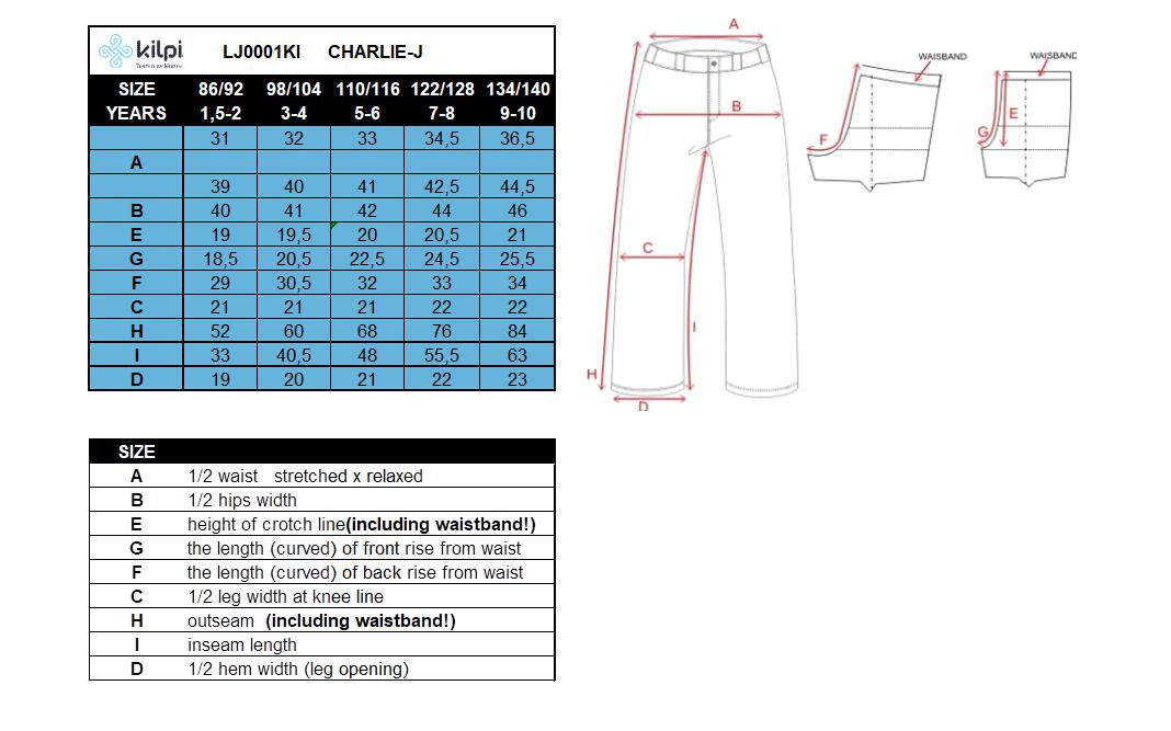 Kilpi Hose Ski Charlie Kinder 3/3