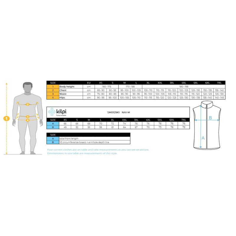 Gilet isolé pour hommes Kilpi NAI-M