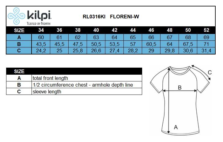 Camiseta manga corta FLORENI-W running mujer KILPI 5/5