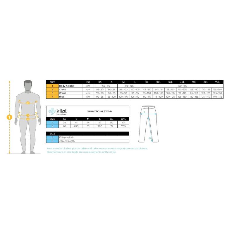 Leggings sportifs pour hommes Kilpi ALEXO-M