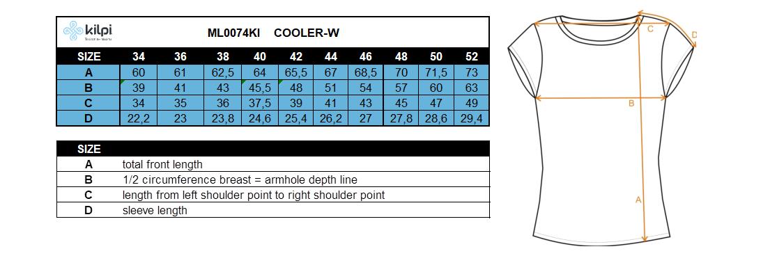 T-shirt running femme Kilpi COOLER-W 7/7