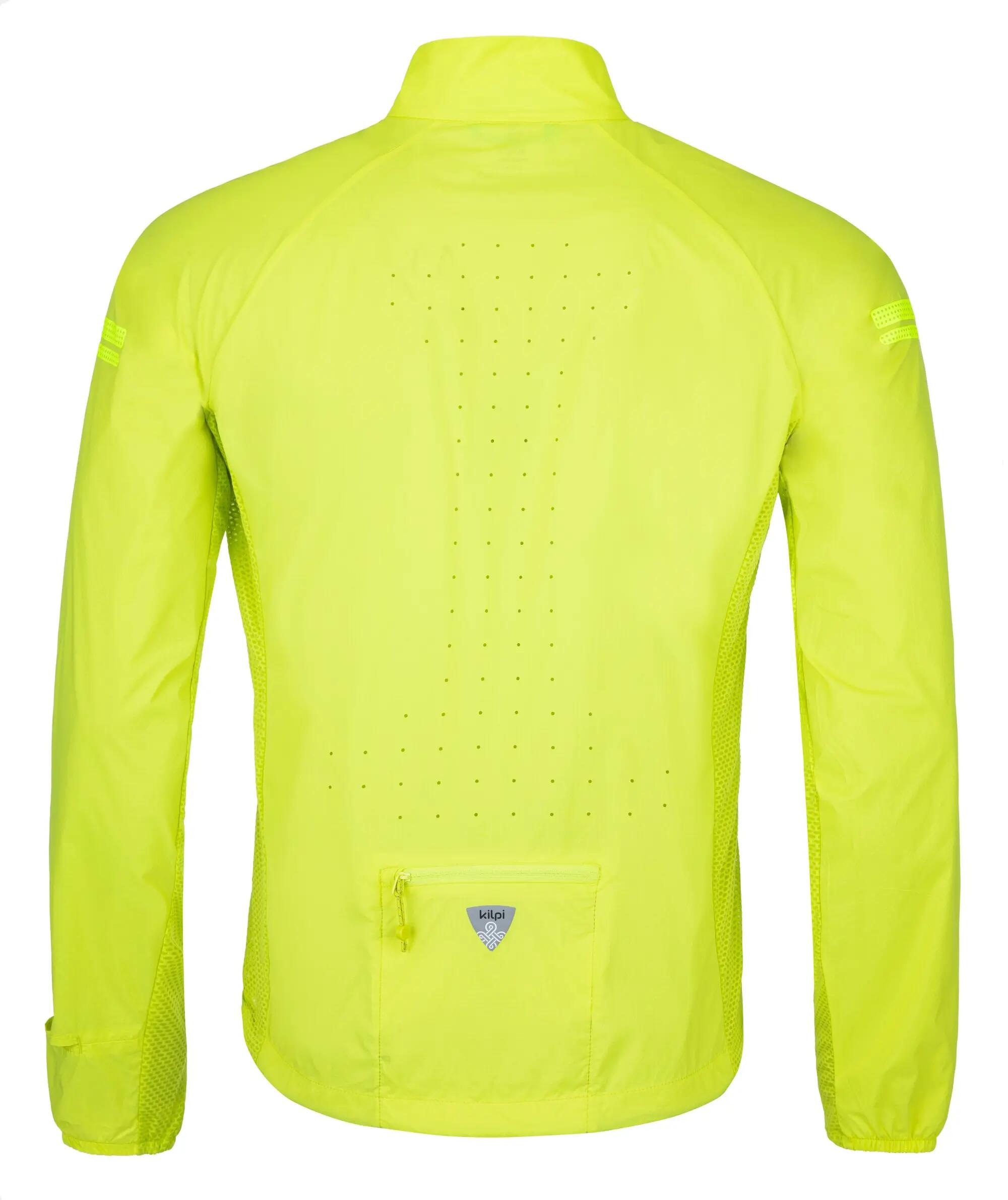 Chaqueta cortavientos TIRANO-M running hombre KILPI Amarillo 2/3