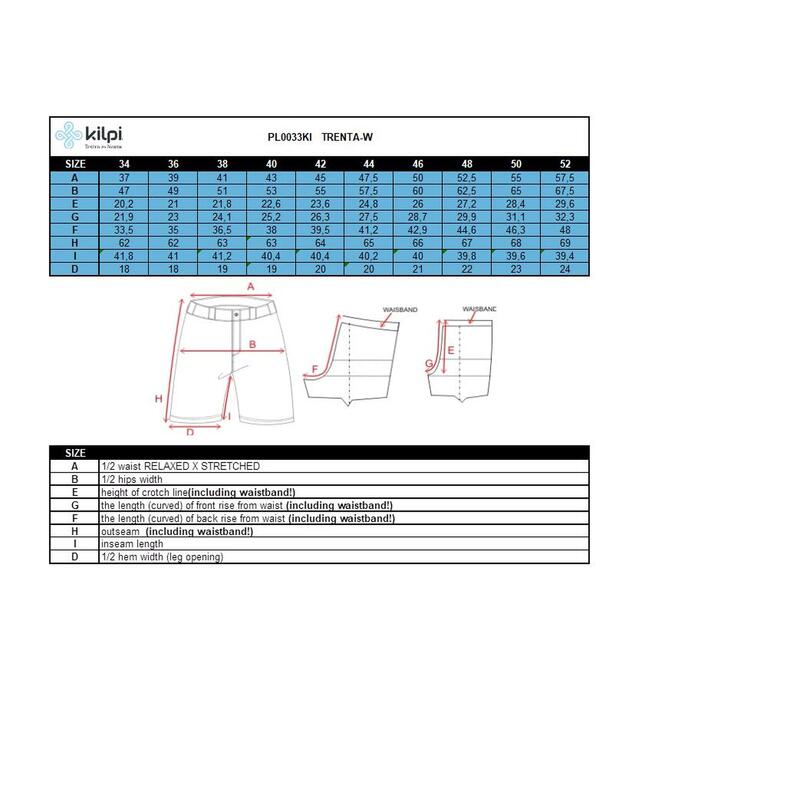 Pantacourt randonnée femme Kilpi TRENTA-W