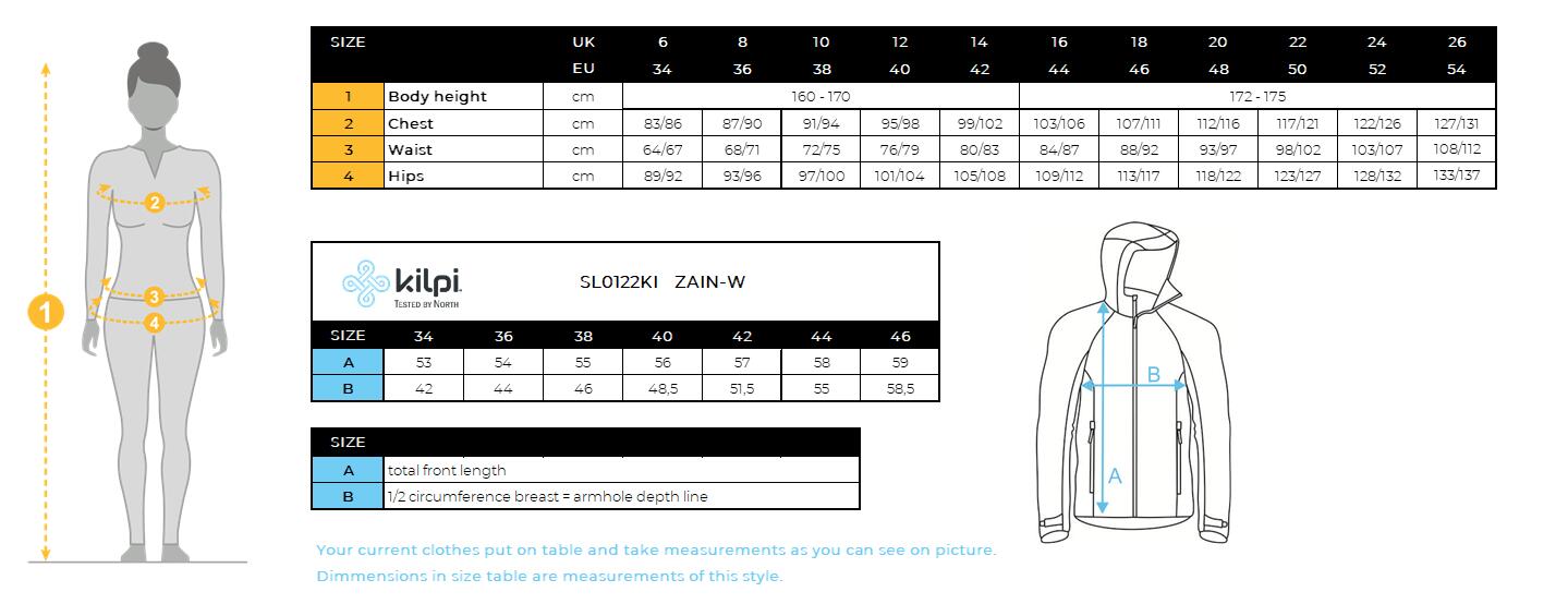 Chaqueta softshell ZAIN-W ciclismo mujer KILPI mangas desmontables Azul oscuro 7/7