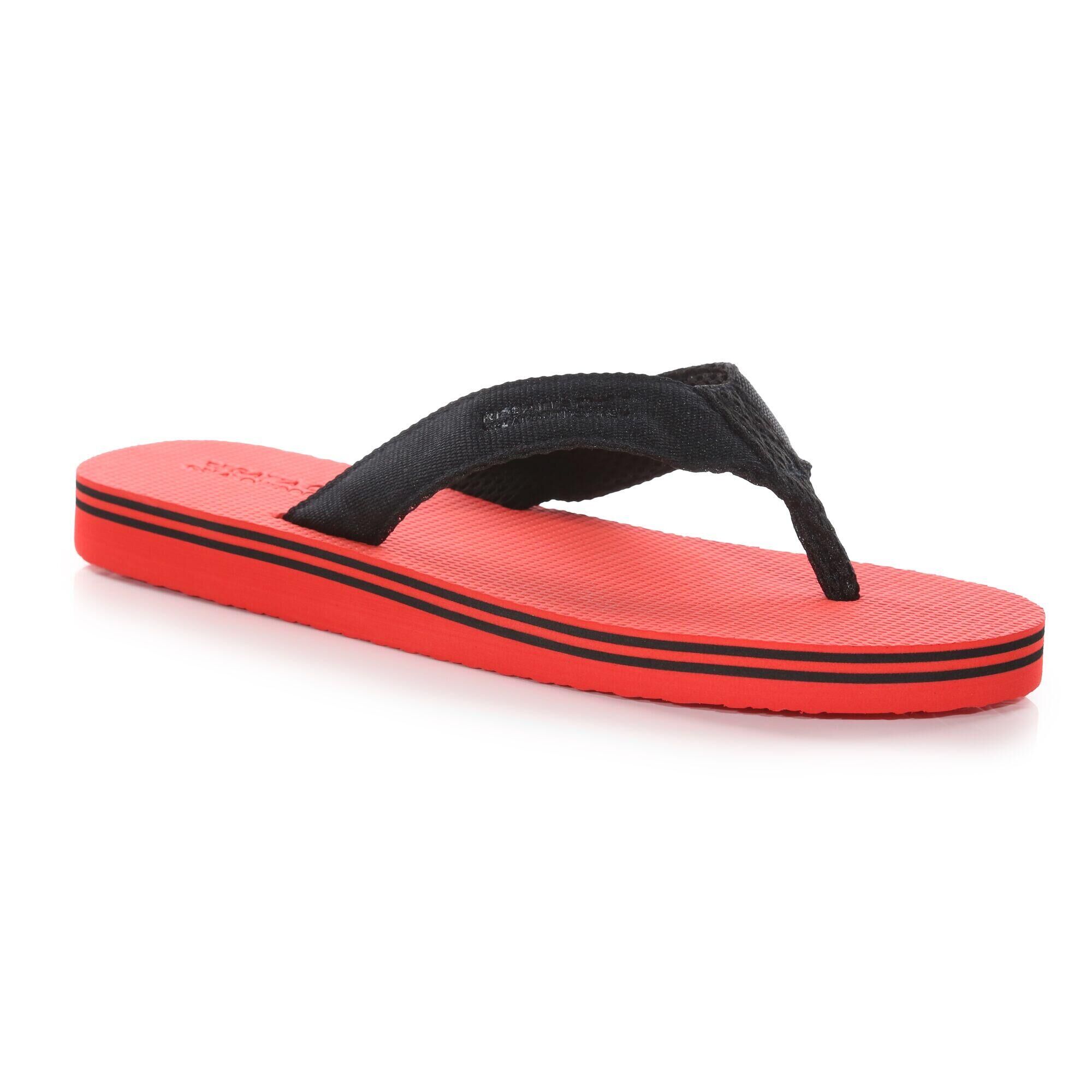 REGATTA Rico Men's Poolside Flip Flops - True Red